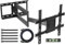 Supporto TV Parete con Braccio Articolato Extra Lungo 850mm per Schermi LCD/LED/OLED da 32-70 Pollici fino a 60 kg, Inclinabile, Orientabile e Rotabile, Max VESA 400 x 400 mm