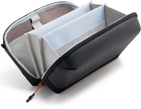 Inateck Portabler Kabeltasche, Spritzwassergeschützte Elektronik Organizer | Reisezubehörtasche für Kabel, Power Banks, Hubs, für Reisen, Arbeit und Freizeit (Inklusive Schulterriemen), M, Schwarz