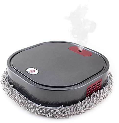 MOLERRI Robot de Balayage Vadrouilles éLectriques Automatiques 1500 MAh Vadrouille avec PulvéRisateur Robot Nettoyeur à Vapeur de Sol