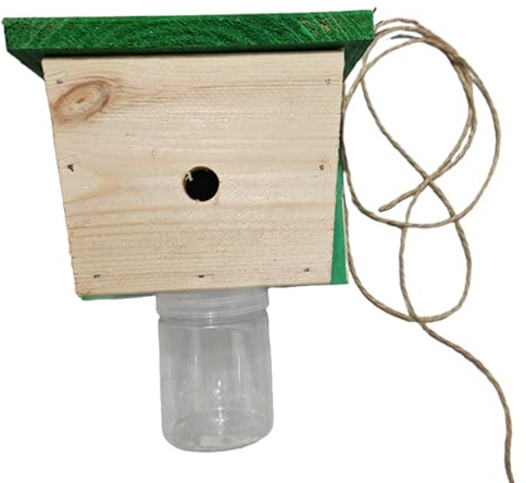 Trappola per vespe, riutilizzabile, rustica, a prova di fuga, per esterni, per ponti di cortili, di alberi, manutenzione di sciami di apiari