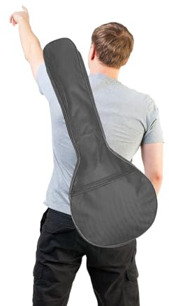 LIGHTAOTAO Étui Souple Rembourré pour Mandoline A-type, Paquet à Dos Léger en Tissu Oxford Noir, Protection Étanche et Résistante à L'usure, Paquet de Transport Spacieux pour Musiciens