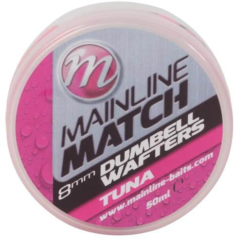 Mainline Match Dumbell Wafters 8mm 50ml Pink Tuna M3107 Matchangeln Wafter Hakenköder Hookbaits