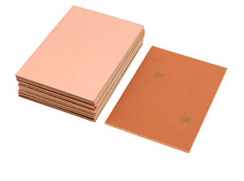 sourcing map 16Stk. Einseitige kupferkaschierte Laminat Leiterplatte FR4 100x70mm 3.94x2.76 Zoll 1.5mm Dicke DIY Prototyp PCB Tafel Namensschild