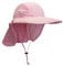 WANYING Damen UV Schutz Sonnenhut mit Nackenschutz 12cm Großer Brim Outdoor Aktivitäten - für Kopfumfang 56-62cm Pink