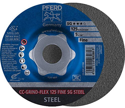 Lot de 10 disques abrasifs pour ponceuse CC-GRIND-FLEX 125 SG STEEL FINE