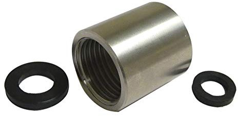 15mm Fine Thread Female to 1/2' BSP Female Stainless Steel Through Bath Shower Hose Adapter