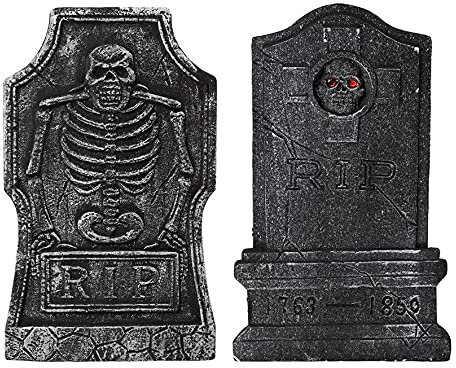 ATOSA decoracion halloween lapida 50x30 cm 2 posibilidades