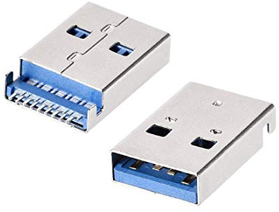 20 Pezzi USB 3.0 Tipo A connettore Maschio, 9 Pin 180 Gradi SMT, Adattatore di Riparazione