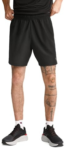 Champion Men's 7-inch Woven Sport Short W/Out Liner, Black, Large