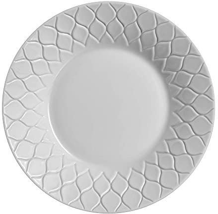 Luminarc Amario 18pc Opal Glass Dinner Set Dinnerware Modern Summer Plates (6X Soup Bowls, Grey)