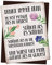 Kühlschrankmagnet mit Blumen Motiv und Spruch: Denk Immer dran