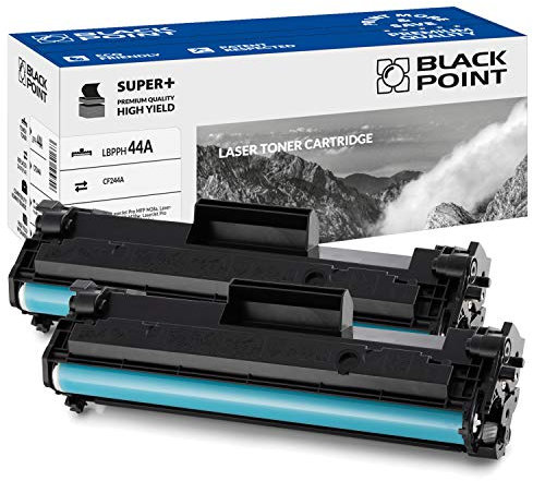 BLACK POINT Toner 2 St. Kompatibel zu HP 44A CF244A - Schwarz - 15% mehr Effizienz für HP: Laserjet Pro MFP M28A, Laserjet Pro MFP M28W, Laserjet Pro M15A, Laserjet Pro M15W