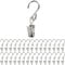 Pinces à rideau avec crochet en S, 30 pièces, en Couleur Argent, crochets avec pince polyvalente pour rideaux avec crochet coulissant, supports guirlandes lumineuses, attaches décoratives, clip rideau