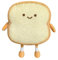 18cm Toast Geschnittenes Brotkissen, Niedliche Toast Plüsch Kissen Gefüllte Puppe Brotform Weiches Kuscheltier Lustige Dekoissen Stofftier Zierkissen für Kinder Valentinstag Geburtstagsgeschenk