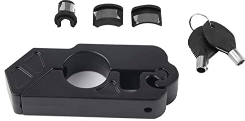 AUTO Brake Lever Lock, Motorcycle Grip Lock Motorcyclecessories Universal CNC Alu um Alloy Motorcycle Handlebar Brake Lever Lock Vehicle Security(Bl k)+grip lock,+brake and throttle lock+motorcycle h