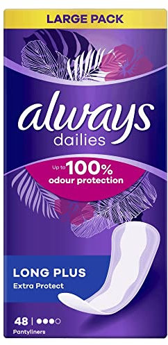 Always Dailies Long Plus Extra Protect Slipeinlagen, 48 Stück