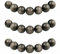 MJDCB Perlen zum Auffädeln 8mm 45 stück Silber Obsidian Halbedelsteine Perlen mit Loch Natürliche Lose Runde Steinperlen für Herstellung Schmuck Armbänder Halsketten