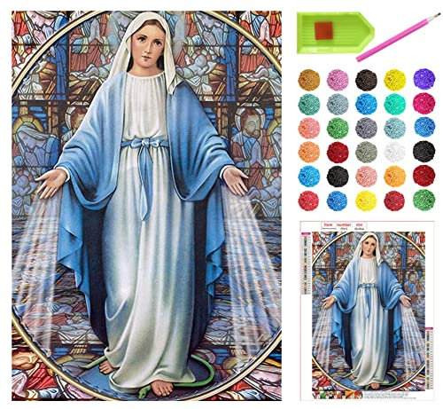 5D-Diamant-Malerei-Set, religiöses Thema, Diamantbild, DIY-Diamantkunst, christliches Strass-Mosaikgemälde für Zuhause, Wanddekoration, Weihnachtsgeschenke, 30,5 x 40,6 cm Leinwand (Bild #3)