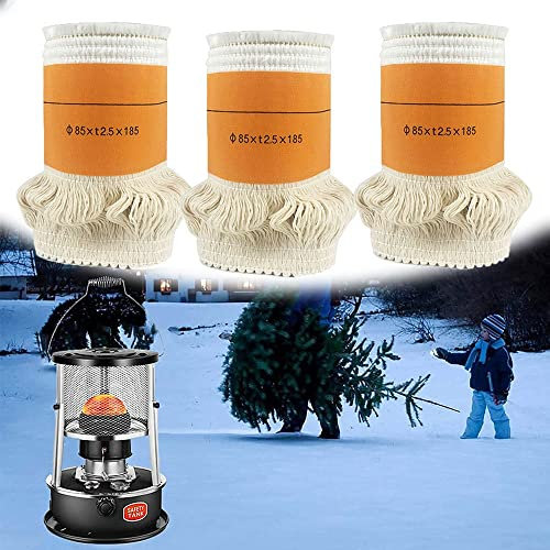 XFAK Glasfaser Petroleumofen Docht Ersatzdochte Für Petroleum Heizung Campingkocher Docht Winddicht/Rauchfrei/Kraftstoffeffizient (Size : 3x85)