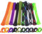 LEOFISHING Fishing Rod Sleeve Braided Mesh Rod Protector Fishing Rod Sock Cover Pole Glove Tools 10 Pcs (10PCS 10COLOR)