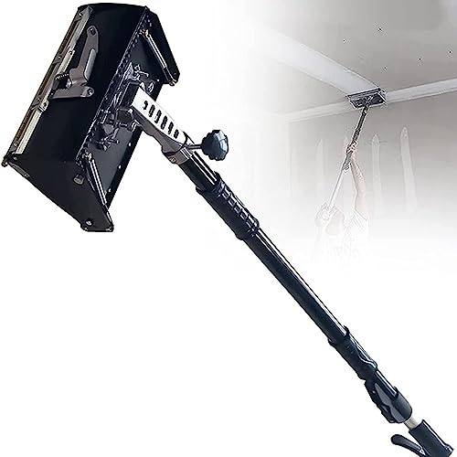 DEHIWI 8 10 12 Acabado de Pared enlucido Caja Plana Acabado Paleta de Yeso Acabado Paleta Ajustable a 120°,Herramientas de Acabado Plano para Paneles de Yeso,32cm/12in