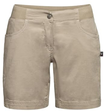 Chillaz W Jessy Shorty Beige - Vielseitige robuste Damen Kletterhose, Größe 34 - Farbe Beige