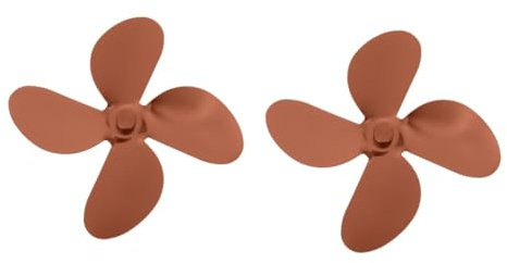 Zerodeko 2 Sets Fireplace Fan Stove Fan Fan Prop Aluminum Fan Warm Air Fan Fan Supply Small Fan Fireplace Fan Parts Metal Fan Fan Accessory