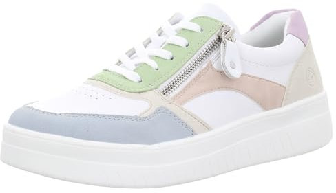 Remonte Damen D0J01 Sneaker Low, Weiss 87, 44 EU