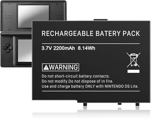 USG-003 Akku, 2200mAh USG-003 Ersatzakku für Nintendo DS Lite und NDSL (Nicht für Nintendo DSi, DSi XL, DSi LL)