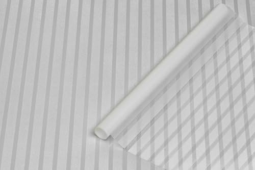 d-c-fix Lámina para Ventanas Efecto Vidrio Esmerilado a Rayas Adhesión Estática 67,5 cm x 1,5 m - Lámina Opaca con Protección UV - Lámina de Privacidad para Ventanas Sin Adhesivo