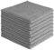 AIDEA Microfibre Cloth Pack of 8, Multifunctional Reusable Cleaning Cloths, Lint Free Streak Free Washable Cloth Duster for House, Kitchen, Car, Motorbike, Windows 30 x 30 cm, Grey
