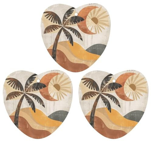 Car Air Fresheners 3 Pcs Hanging Air Freshener for Car Abstract Palm Tree Aromatherapy Tablets Hanging Air Freshener Hanging Scented Cards for Car Rearview Mirror