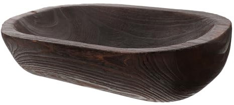 ABOOFAN Cuenco de Madera Rústico Decorativo para Decoración de Mesa de Comedor