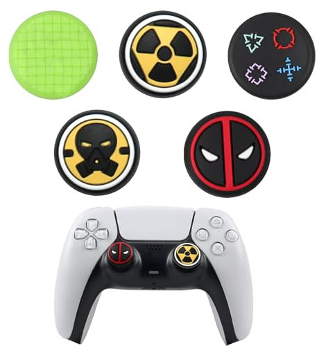 CALLYSONIC Lot de 5 accessoires pour manette PS5, PS4, compatibles avec PS4 et PS5, PS5, compatibles avec PS4, PS5, Xbox One, Xbox Series