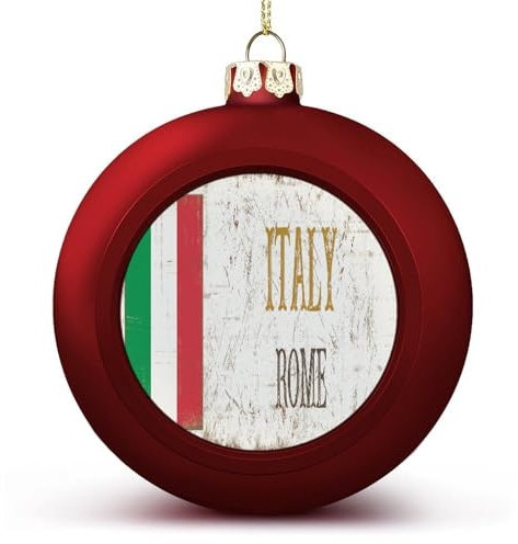Italien Rom Weihnachtskugeln Ornamente Italien Weihnachtsschmuck Baumkugeln für Urlaub Hochzeit Party Dekoration Xmas Hängende Kugeln Baumschmuck