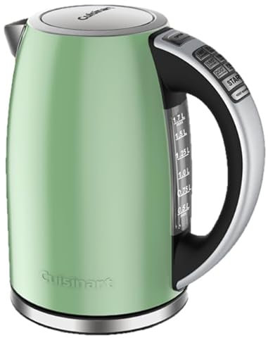 Cuisinart 1.7 Litre Stainless Steel Kettle Wireless with 6 Preset Temperatures (Pistachio)