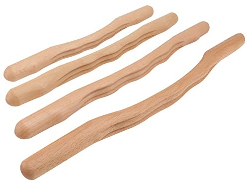 HAPINARY Lot De 4 Outils De Massage Corporel En Bois Pour Soulager La Circulation Sanguine Le Cou Les Épaules Les Jambes Et Les Bras