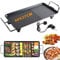 Warmfay Electric Teppanyaki Grill Table, 48 X 27CM Non-stick Griddle, 1400W Smokeless BBQ Griddle with Adjustable Temperature, Portable Teppanyaki Hot Plate for Family Party Festival Cooking (XXL)