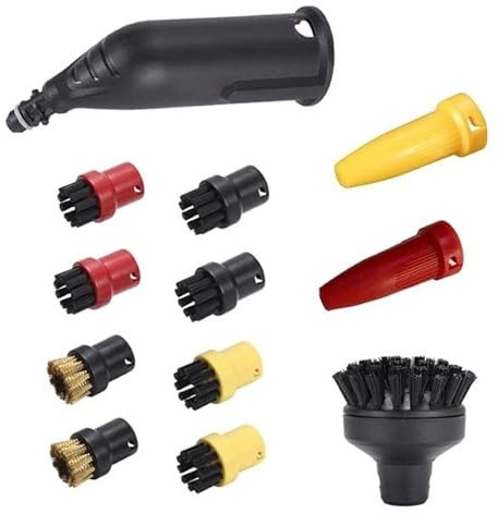 Strumento compatibile con Kärcher Spazzole per pulizia a vapore compatibili con Karcher SC1 SC2 SC3 SC4 SC5 SC7 CTK10 Accessori per pulitore a vapore Testa ugello irrigatore rotondo