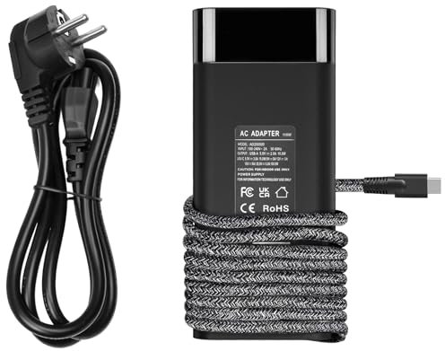 110W 100W USB Tipo C Cargador para HP EliteBook X G1a G1i/X Flip G1i/Ultra G1i/1040 g11/ZBook Ultra G1a 14 HP Next Gen AI PC Alimentación