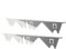 ycezw Cubiertas para hendiduras de estufa, 2 rejillas de cocina, longitud flexible de 13.8 a 27.5 pulgadas, relleno de mesa de horno de cocina para uso comercial
