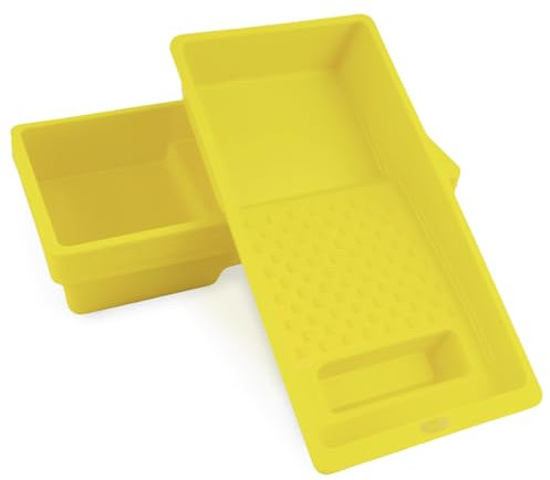 NCTNCX 5 Stück Farbwannen 15 x 28 cm, Farbschale aus Kunststoff, Lackierwanne für Wandfarbe, Malerzubehör, Paint Tray, Farbe Tray