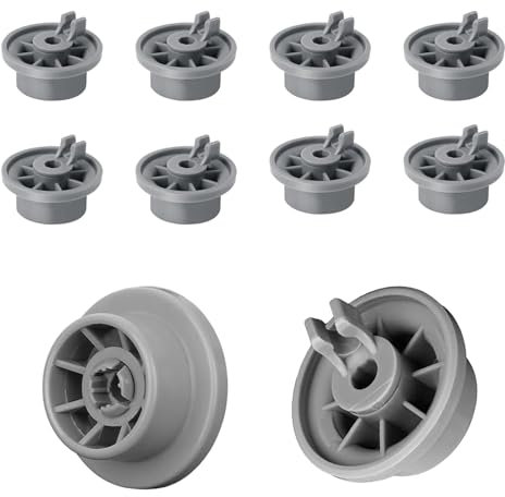 EcoJozon Kit 8 Rotelle Universali per Cestello Inferiore Lavastoviglie - Ruote e Ricambi per Lavastoviglie Bosch Siemens Neff Beko