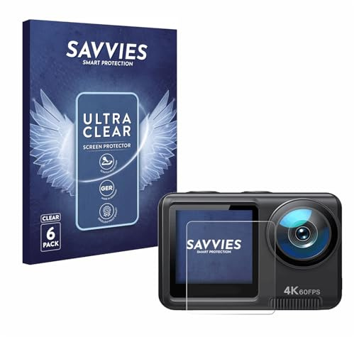 Savvies Schutzfolie für Wolfang GA420 | 6 Stück Transparenter Displayschutz Made in Germany Ultra-Klar Displayschutz-Folie