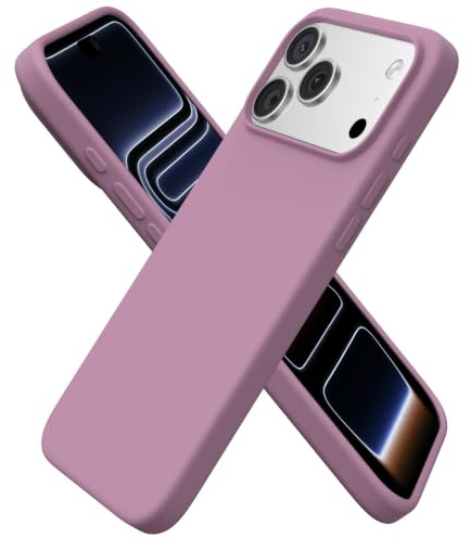 ORNARTO Cover per iPhone 17 Pro Max Silicone,Antiurto,Viola Lilla | Silicone Liquido Premium,Protezione Completa,Morbida al tatto,Custodia per Telefono con Fodera in Microfibra Antigraffio