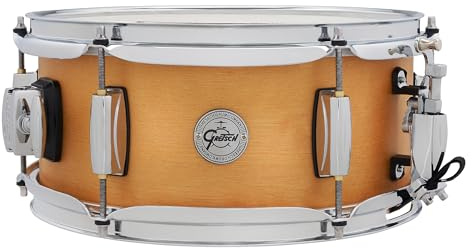 Gretsch Snare Drum - Full Range Birch - Size 12 x 5.5 - 8-ply birch shell - Satin Classic Natural Finish - 30° bearing edge - 2.5 mm steel hoops - S1-5512-BSC