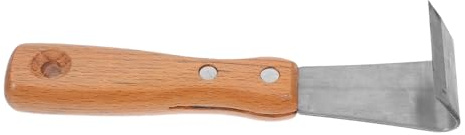 TOYANDONA Rostfreier Edelstahl Entrinder mit Ergonomischem Holzgriff Multifunktionales Handwerkzeug zum Entfernen von Baumrinde Robustes Gartengerät für Obstbäume und Gartenpflege