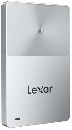 Lexar TouchLock Portable SSD 512GB with One-Touch NFC Encryption Authentication, External Solid-State Drives USB 3.2 Gen2, Magnetic Phone SSD Support for iPhone 17/16, Tablet, PC