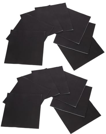 BESTYASH Serviettes en Papier Noires 16,5x16,5cm Jetables 60 Pièces Faciles à Transporter pour Événements Spéciaux et Repas Restaurant