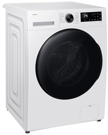 Samsung WD90HG5U34BEEG Waschtrockner, 9+6 kg, Waschmaschine und Trockner in einem Gerät, AI Ecobubble & SmartThings, Super Speed, Hygiene-Dampfprogramm, Mikroplastikprogramm, Weiß